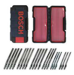 Jig Saw Blade Set, Wood, T Shank, 21 PC