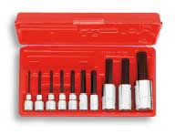 CONJUNTO NO. J4900A - 3/8" Y 1/2quot; CONDUCIR 10 PC. JUEGO DE PUNTAS HEXAGONALES